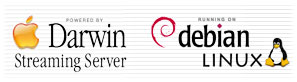 powered by Darwin Streaming Server running on Debian Linux
